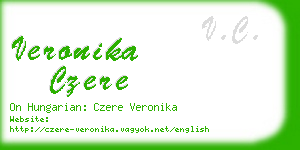 veronika czere business card